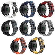 22mm Bracelet Camouflage Silicone Watch Straps Band Belt for Garmin Fenix Series