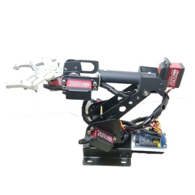 Robot Arm 6DOF Mechanical Arm with 6pcs Servos Gripper Claw Supports for PS2