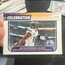 JUSTIN JEFFERSON_2024 SCORE FOOTBALL CARD_CELEBRATION_MINNESOTA VIKINGS_#C-JJN