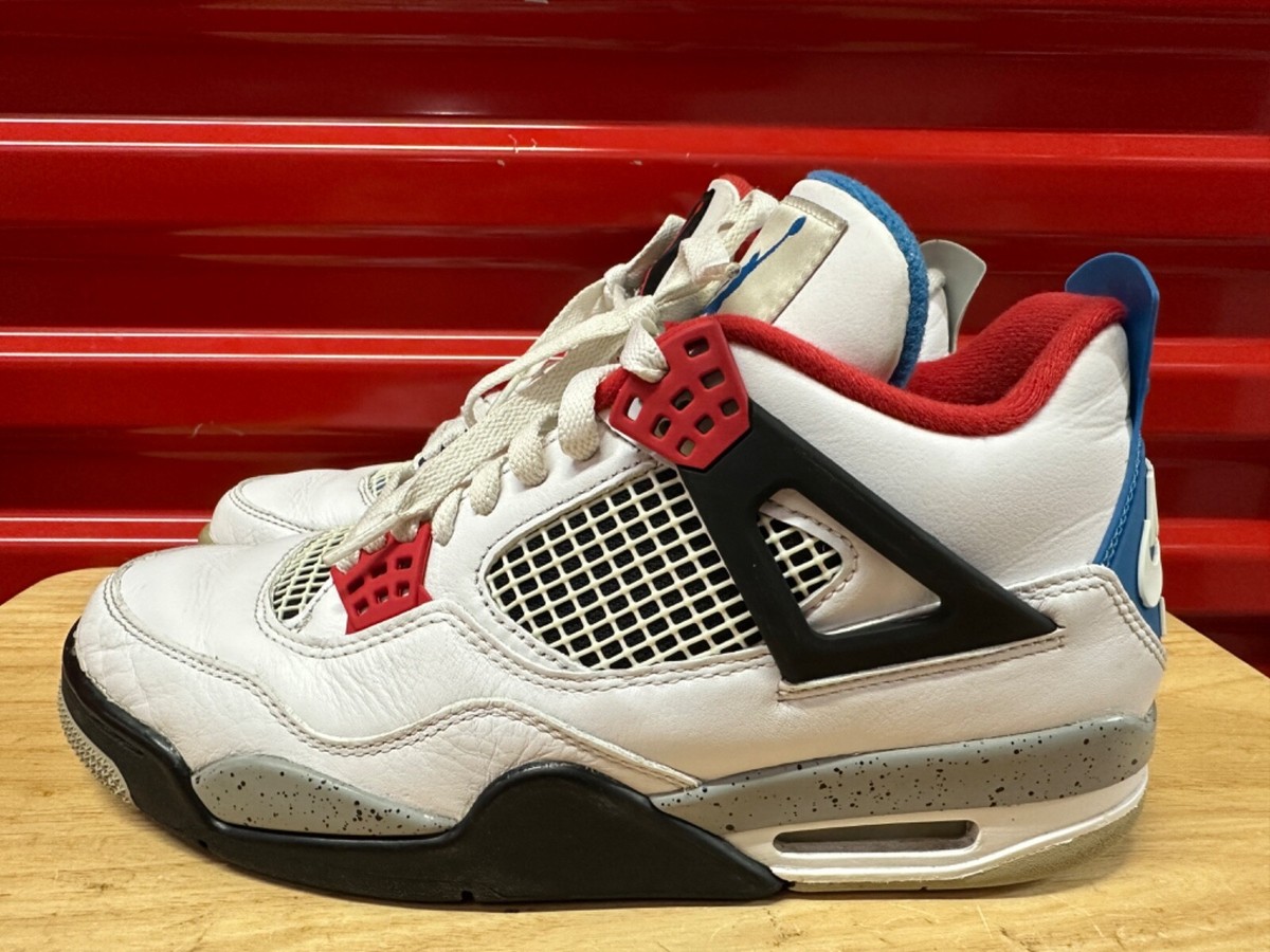 Jordan Air Jordan 4 Retro Mens 10 White What The CI1184-146 Basketball Shoes Nike Air Jordan 4 Retro What The 10 CI1184-146 Leather - www  main image 4
