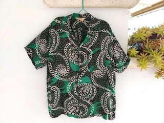 Vintage Lg. 1950's Cold Rayon Aloha Hawaiian Shirt By Block's Southland VVGC