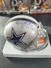 Harvey Martin Signed Dallas Cowboys Mini Hemlet w/SB XII Co-MVP Insc. & COA
