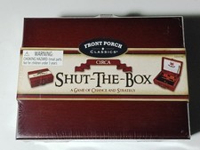 NEW Front Porch Classics Circa Shut-the-Box, Wooden 9 Number Dice Game