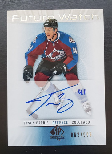 Tyson Barrie [Autograph] #215 2012 SP Authentic card