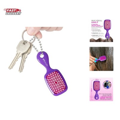 UNbrush Keychain Super Mini Hair Brush   Collectible Miniature Charm for Bags...