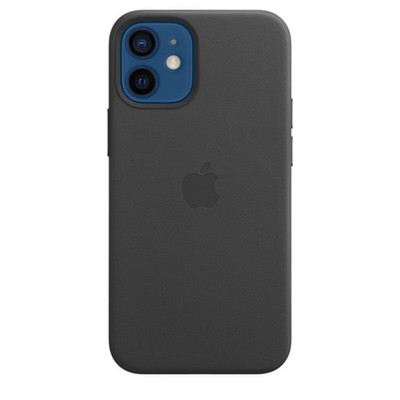 【ブラック】 Apple iPhone 12 64GB ケース Genuine / Official Apple iPhone 12 Mini Leather Case with MagSafe