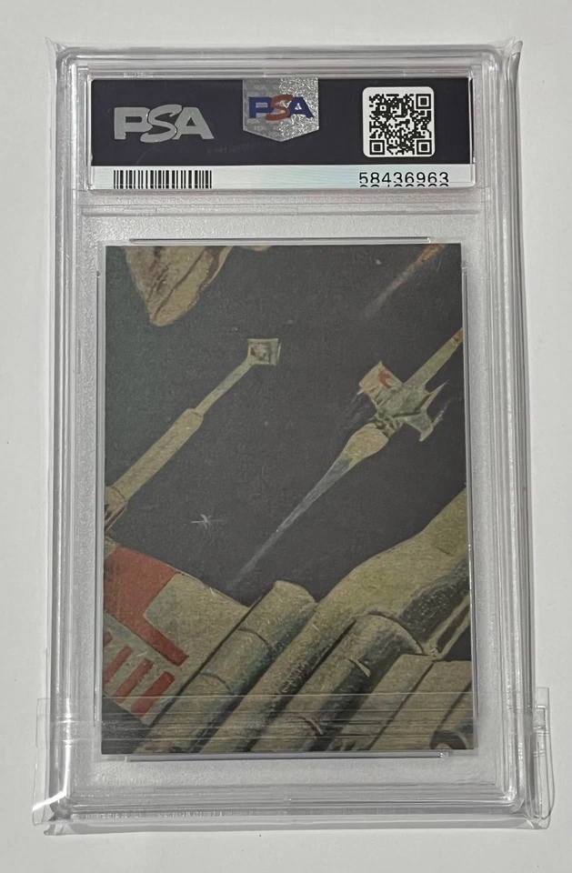 1977 TOPPS STAR WARS CARD - #5 PRINCESS LEIA - SERIES 1 - BLUE BORDER - PSA 8 - Image 4 of 4