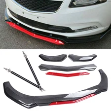 For Chevrolet Cruze Front Bumper Lip Spoiler Splitter Carbon Fiber Look Body