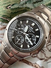 Seiko Laurel Hand Wind Mens Antique Watch Timepiece 32mm wrist 20cm