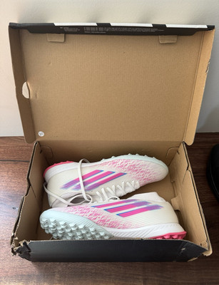 adidas F50 Sparkfusion League TF Women s Soccer Turf Cleats White US 11