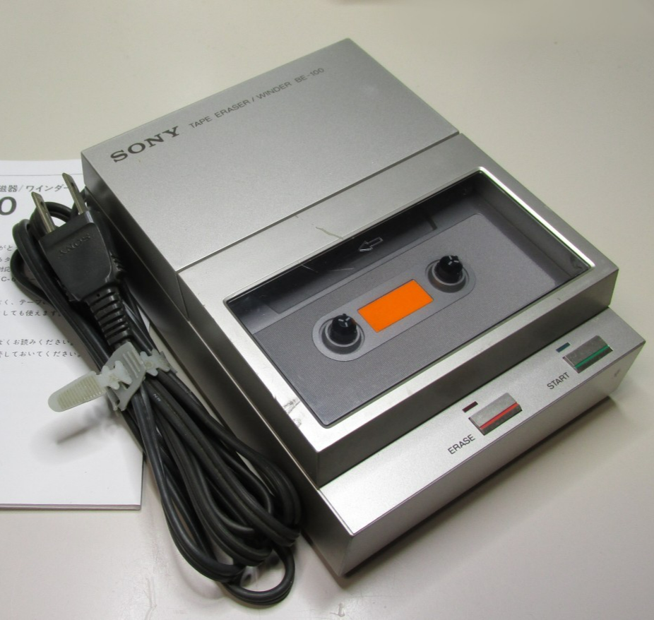 Sony BE-100 Metal Tape Eraser Winder Cassette Tape Used from Japan