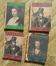 4 VINTAGE FIRST EDITION 1940's " COLLECTION DES MAITRES", REMBRANT,   etc