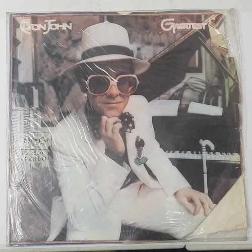 Elton John Greatest Hits, FL 2530 LP Taiwan First Press Red Label VG+, No Cover