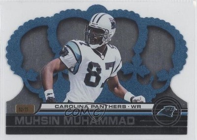 2001 Pacific Crown Royale Platinum Blue 52/75 Muhsin Muhammad #28 0a7
