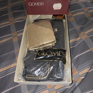 Glomesh Vintage Gold Mesh Coin Purse Wallet in Box Eveningwear Special Occasion