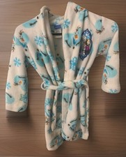 DISNEY FROZEN Bath Robe GIRLS SZ S 6 6X Anna Elsa Olaf Worn only a few times