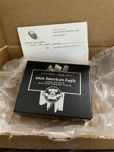 1776 - 2026 W PROOF $1 American Silver Eagle. ON HAND Mint is sold out.