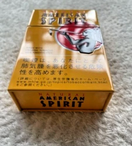 Natural American Spirit Cigarette Tin Case - Empty - Mustard Yellow - Collec - Image 2 of 4