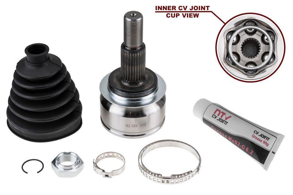 Tête de cardan FTC62550XA anti-vibration train avant pour Mazda CX-3 et 3