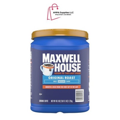 Maxwell House Ground Coffee, Original Roast, Medium, 43.1 oz