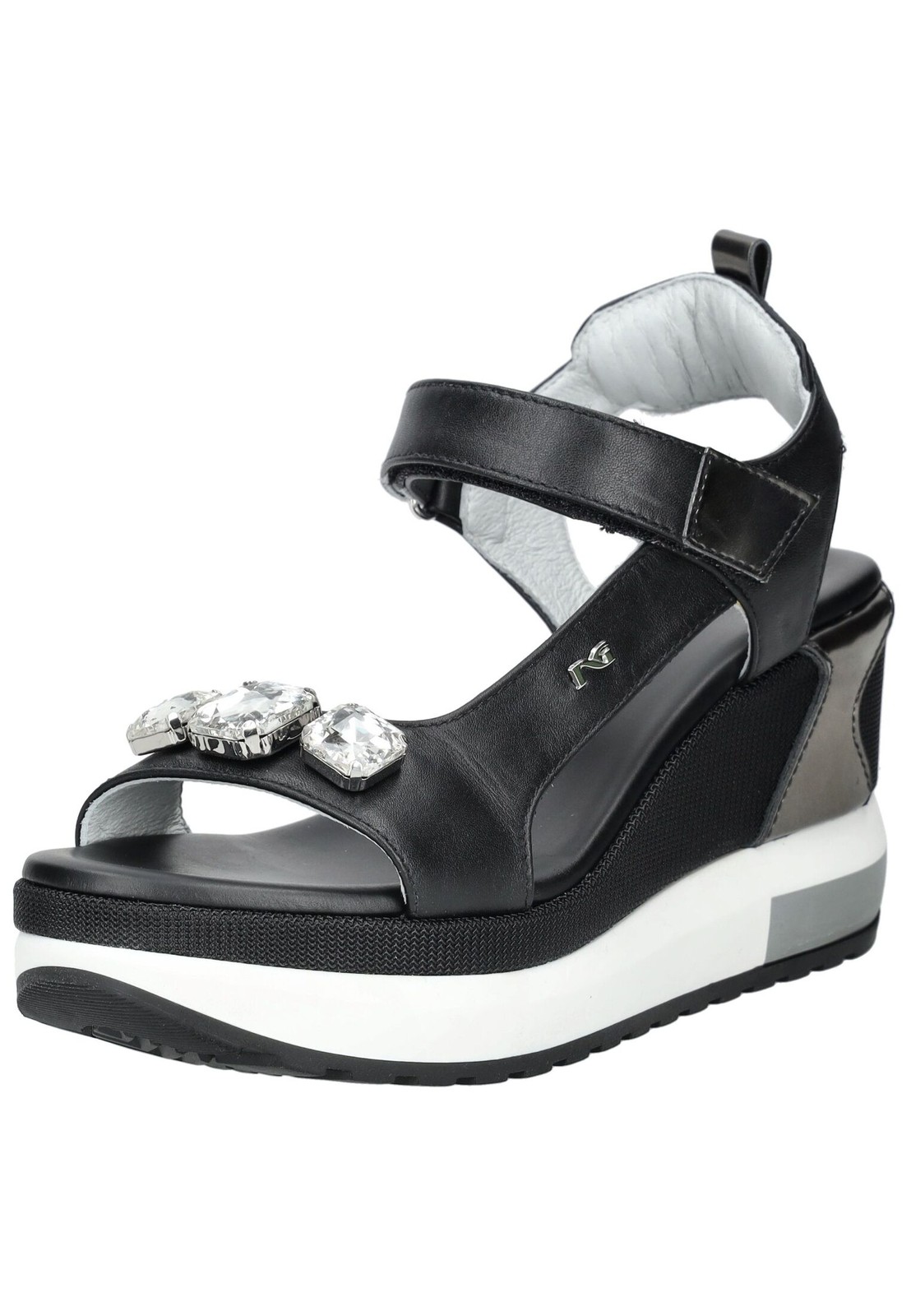 Sandalias Nero Giardini cuero auténtico velcro NUEVO - A-Ware