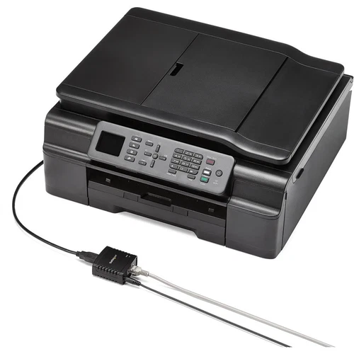 10/100mbps Ethernet To Usb 2.0 Network Lpr Print Server - Usb Print Server With - Picture 3 of 7