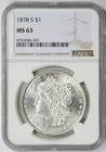 1878-S Morgan Dollar $1 MS 63 NGC