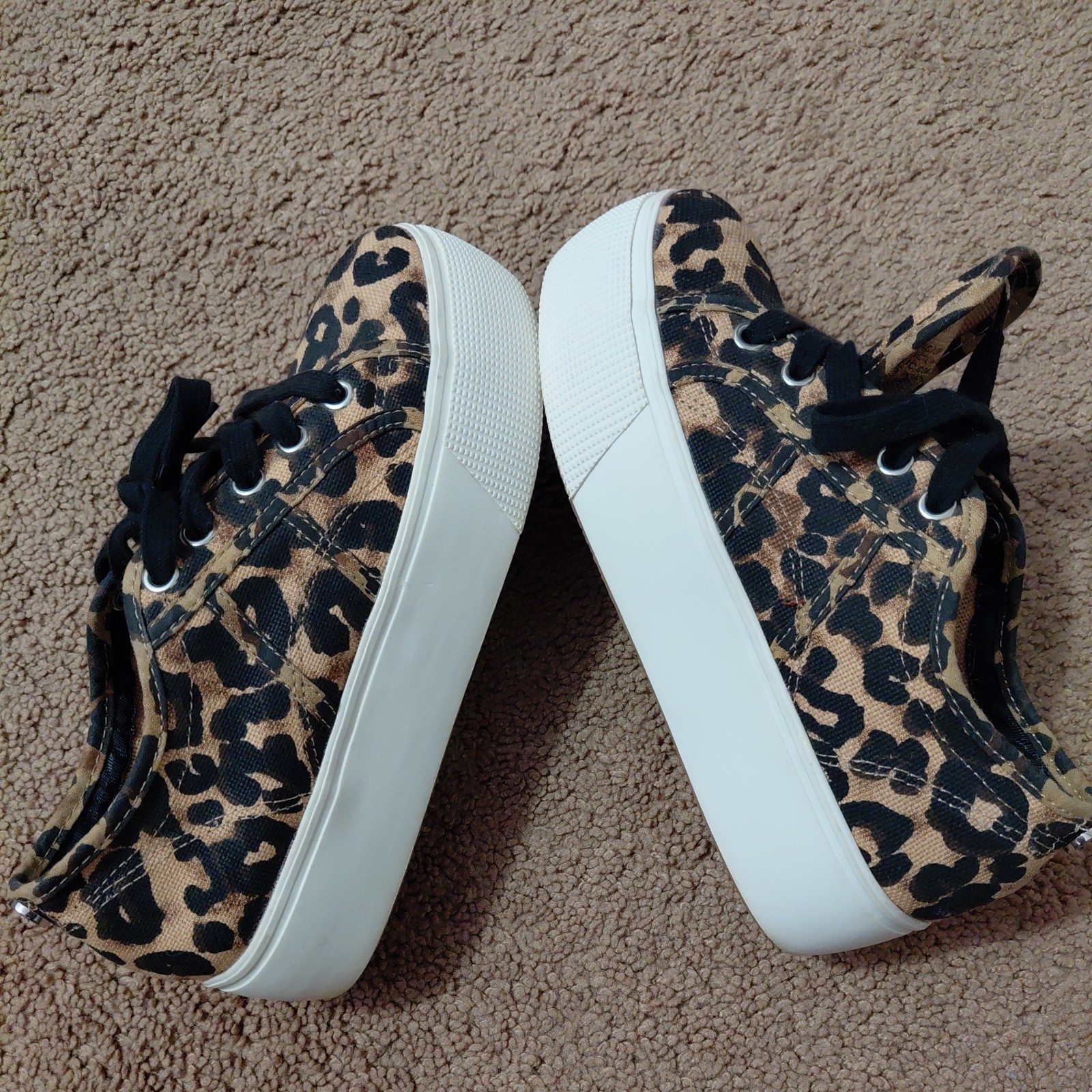 Steve Madden Emmi Leopard Print Platform Sneakers… - image 7
