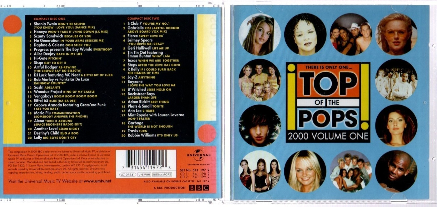various - Top of the Pops 2000 Vol.1 CD (N/A) FREE SHIPPING