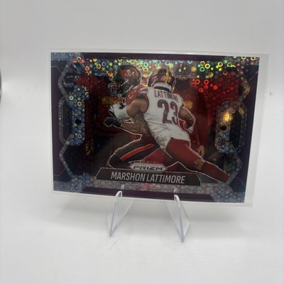 Marshon Lattimore 2025 Prizm No Huddle #14 Lock Down Disco Prizm
