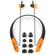 Bluetooth Wireless Neckband Headphones — Work Earbud Earphones with 15H Playt...