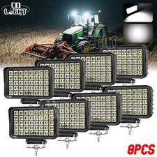 Flood Beam 6inch Led Light Bar Driving Offroad Work Lamp Excavator Truck Tractor