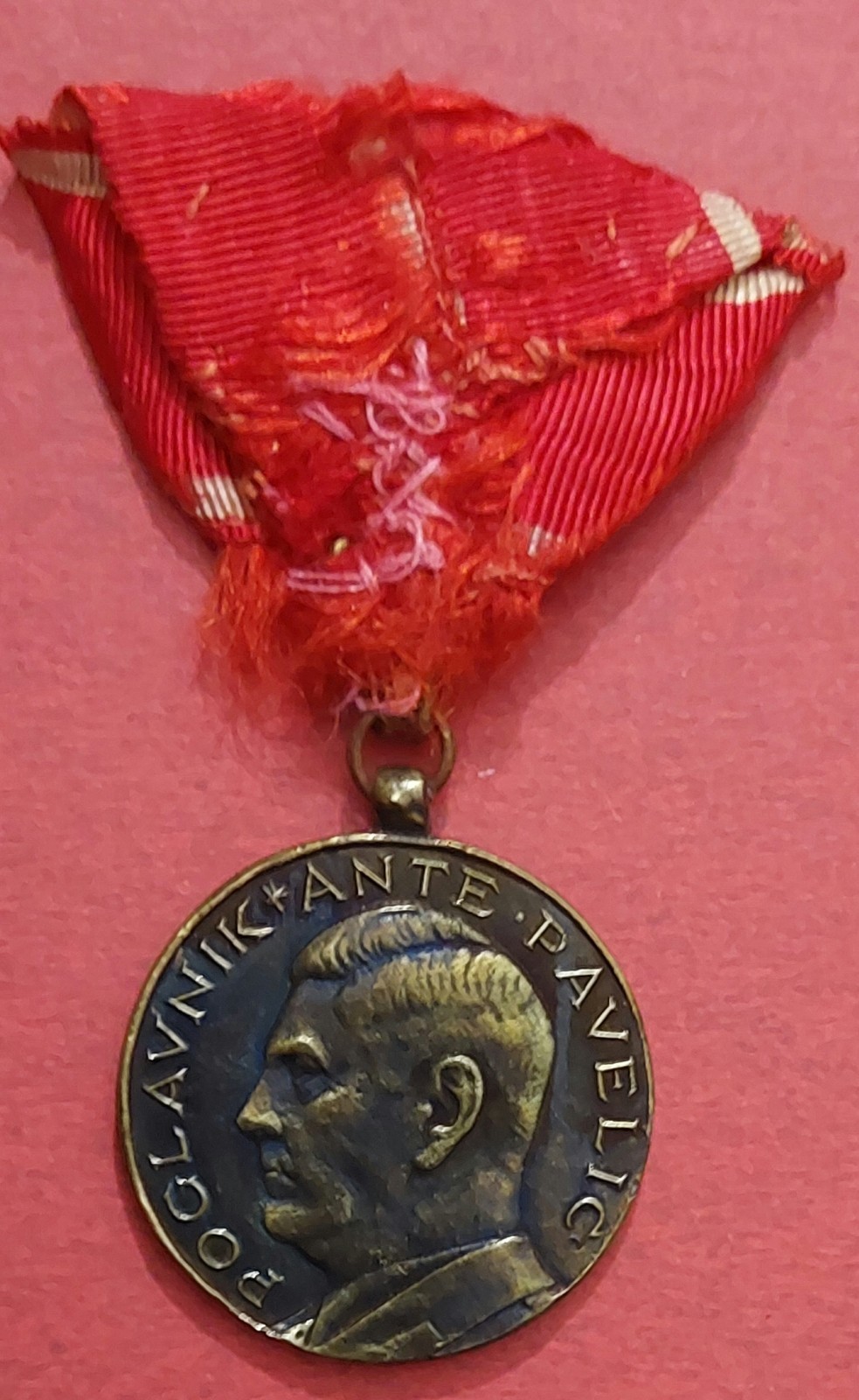 Bronze Medal For Bravery/NDH/A. Pavelić/WW2/Kolajna za Hrabrost