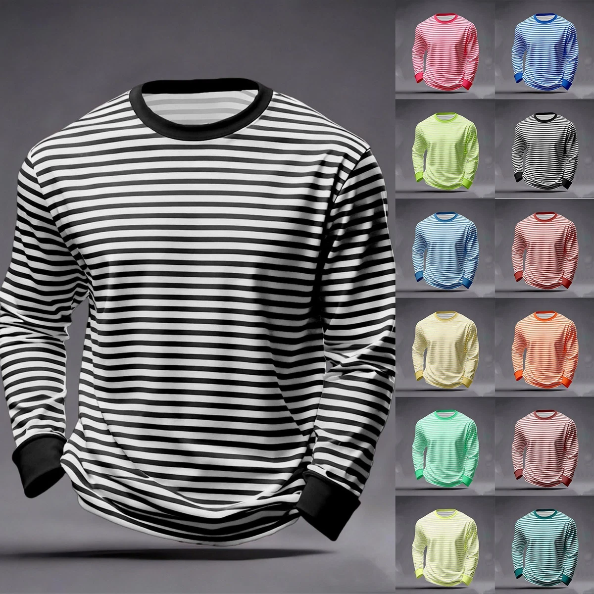 supreme Washed Stripe Polo \"Black\" Mサイズ Size L Long Sleeve Striped Regular Size T-Shirts for Men for sale