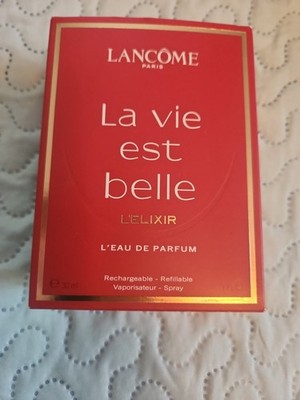 New Lancôme La vie est belle L'Elixir Eau de Parfum Rechargeable Refillable 1oz