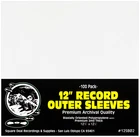 (100) 12" Super Clear ARCHIVAL 2mil Record Outer Sleeves Vinyl Bags Covers BOPP