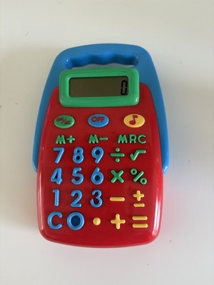 Frühförderzentrum Kinder Taschenrechner Spielzeug rot blau pädagogische Zahlen w793