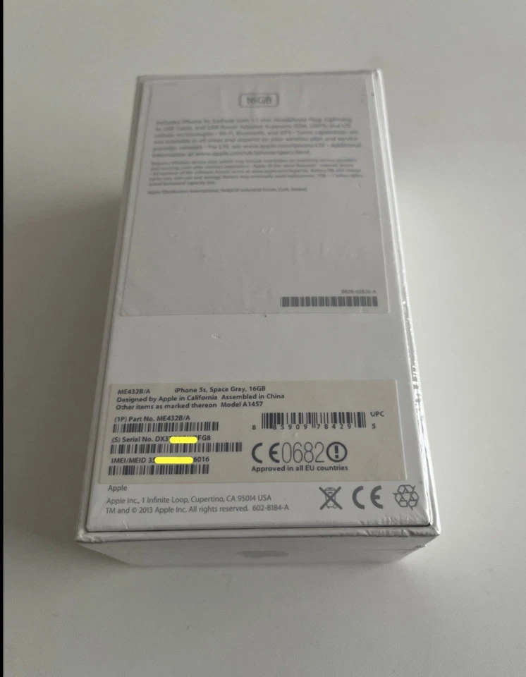 New Sealed Old Stock Apple iPhone 5S - UK Model - Rare iOS 10 - Image 3 of 3
