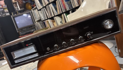 Vintage Aircastle Solid State Stereo 8 Track Player Japan 60's Turns On Complete