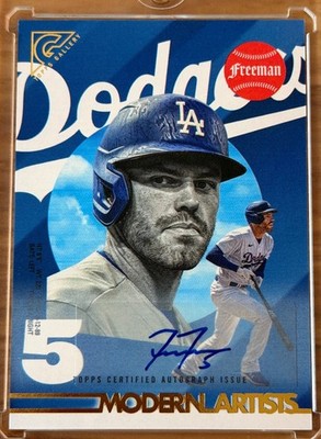 2022 Topps Gallery Freddie Freeman Modern Artists Auto /25 Dodgers