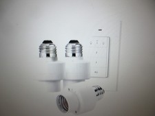 DEWENWILS 120-Volt Remote Control Light Bulb Switch Socket, White