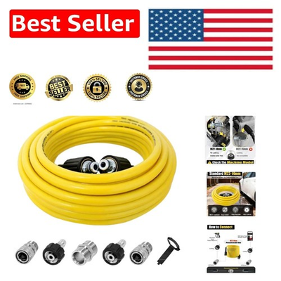 #ad 25FT Pressure Washer Hose 4200 PSI Kink Resistant for Ultimate Performance $54.76