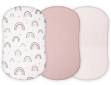 TansyPanda Muslin Bassinet Sheets for All Halo Bassinet