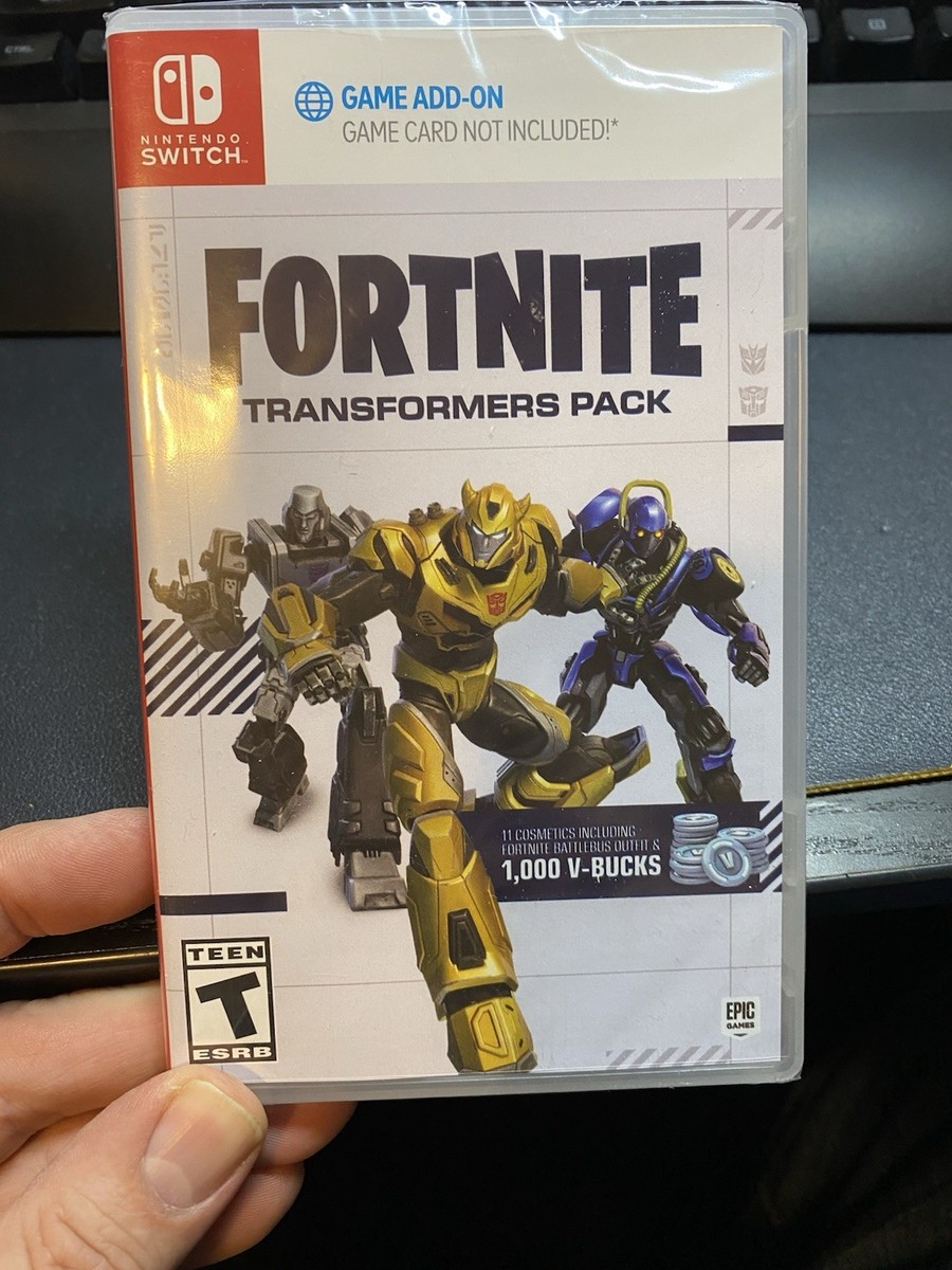 Fortnite Transformers Pack Nintendo Switch Brand New Factory Sealed