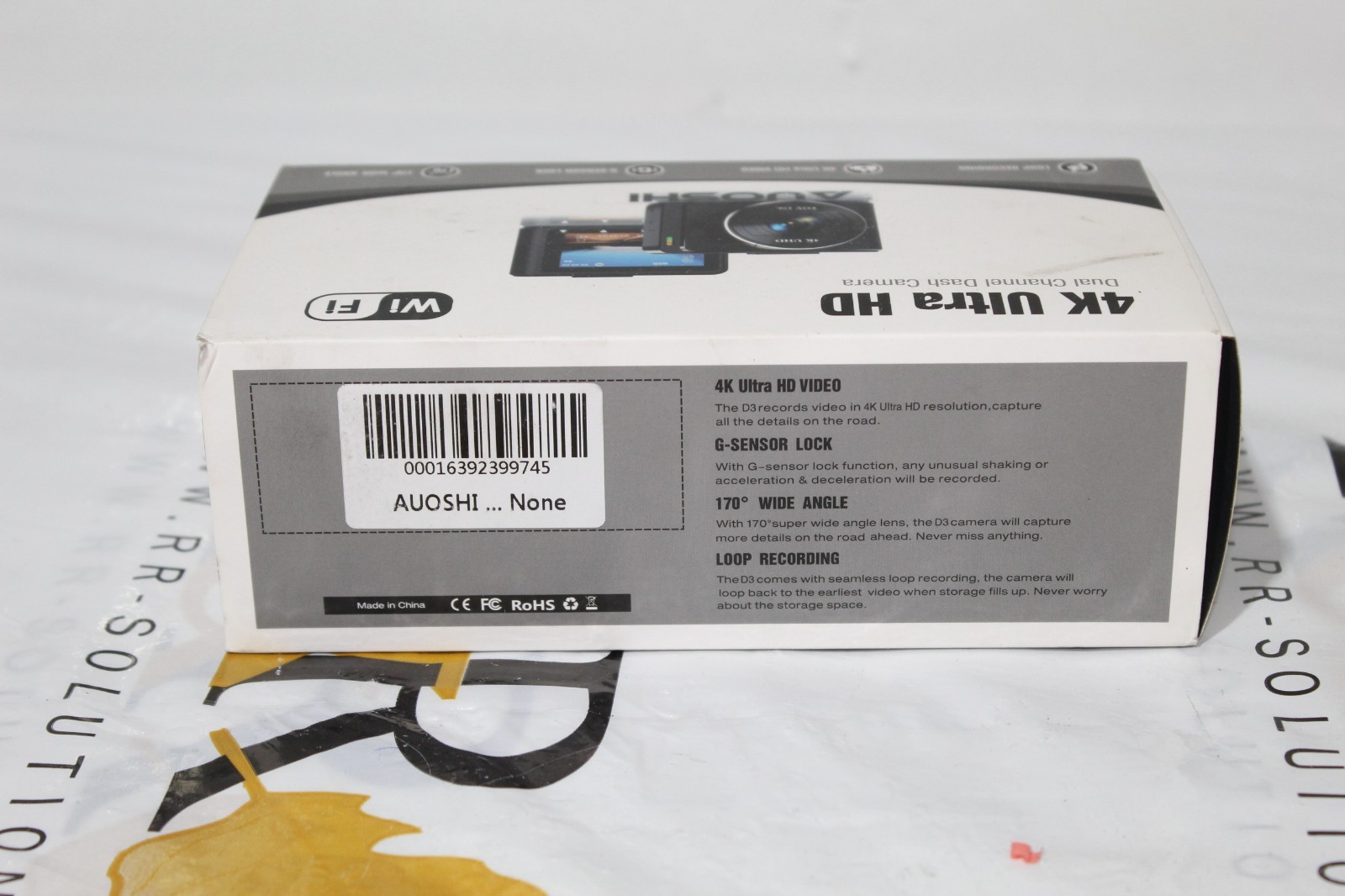 AUOSHI 4K Ultra HD dual channel dash camera