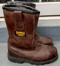 mens DEWALT Rigger work boots 8 brown safety steel toe cap