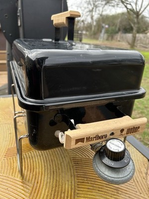Weber Marlboro Go-Anywhere Portable Gas Grill Black Tabletop 1