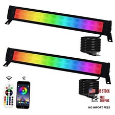 2 Pack 50W RGB Wall Washer Light, Indmird Stage Wash Light Bar, 50W RGB Warm 2