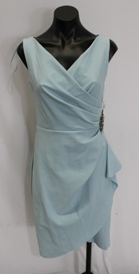 alex evenings light blue dress Alex Evenings Eleanor Sweetheart Neck Dress Ice Sage / 14 main image 1