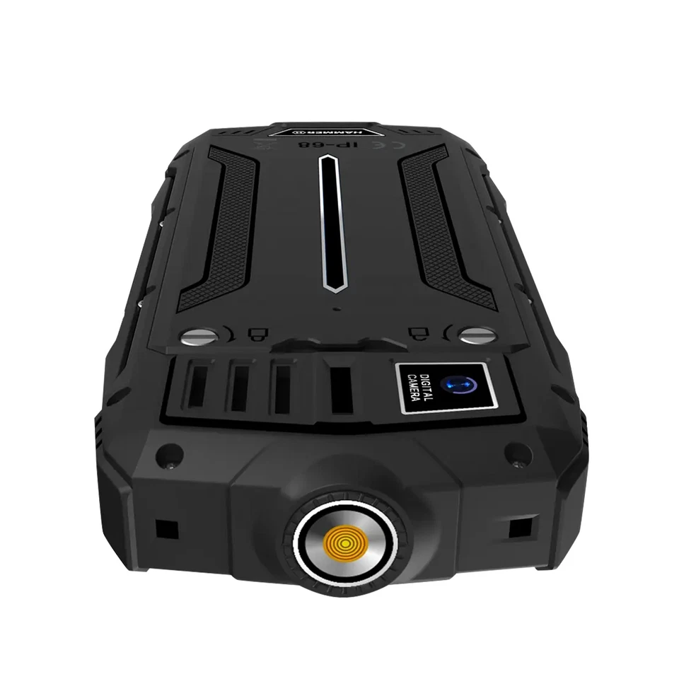 Hammer Téléphone incassable à touches Batterie 3000mAh Étanche IP68 SOS Noir - Photo 2/4